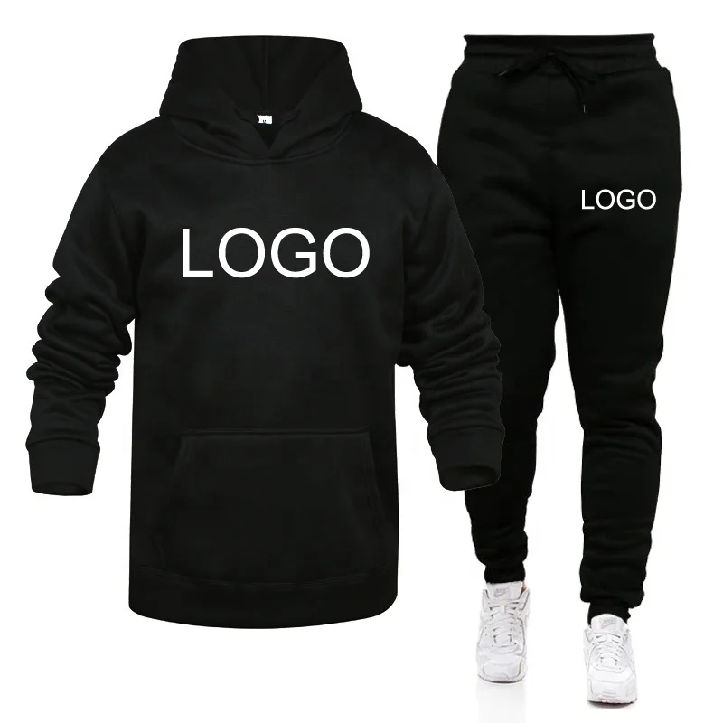 
Size S-XXXL Wholesale Unisex Hoodies Set Logo Custom Private Label Fashion Pullover Hoodie 