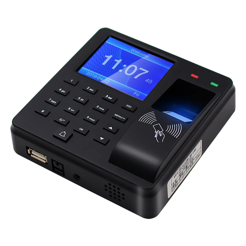 OEM biological fingerprint password attendance machine Recorder Office clock A6 2.4-inch thin film transistor color screen