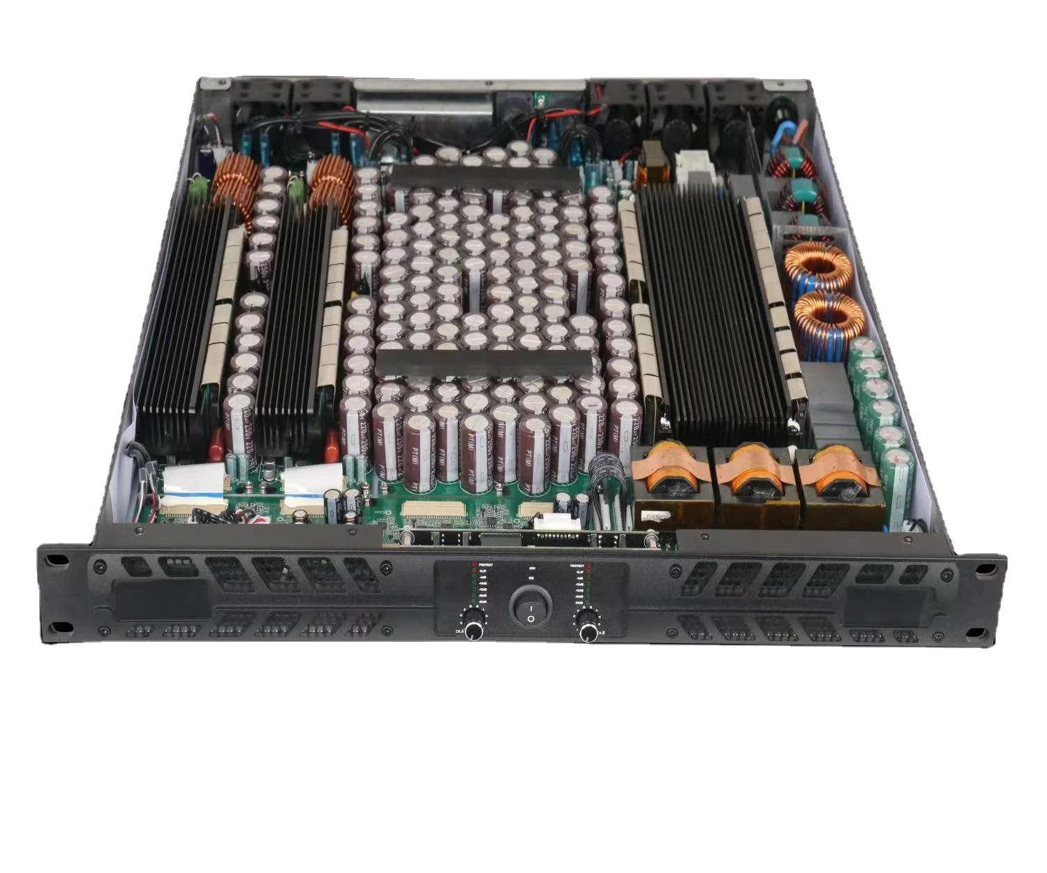 High quality 1U digital power amplifier 4500w with pfc function, high power