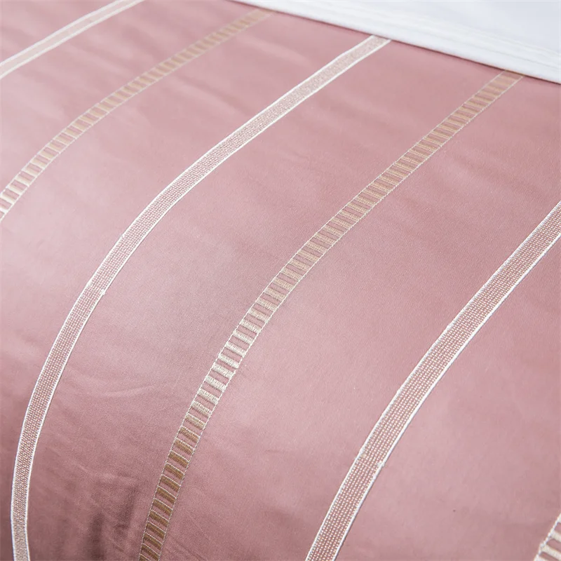 Brillmax Classic Original 40S Cotton Luxury Embroidery Bedding Sets Supet Soft Bedsheets All Season King Bed Sheets