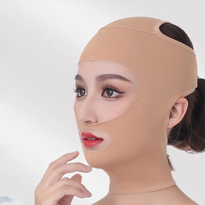 3D Face Lift Reusable Breathable Beauty Women Anti Wrinkle Slimming Bandage V Shaper Full Face Lift Sleeping Mask