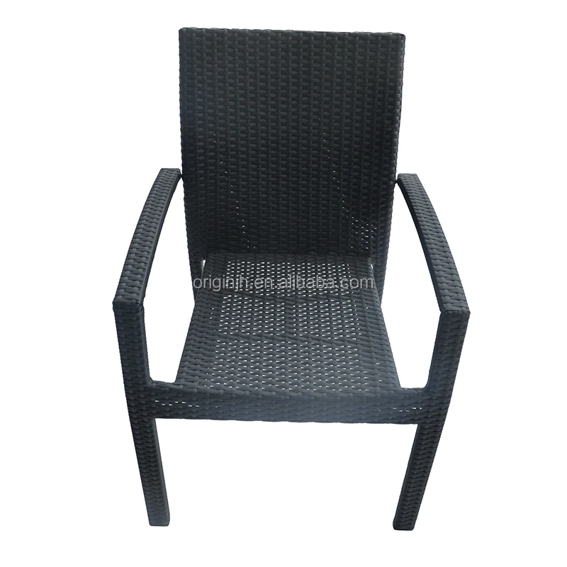 Cheap Modern Simple Style Eco Friendly BBQ Garden Dining Cool Rattan Armchair Furniture Outdoor Dining Chair