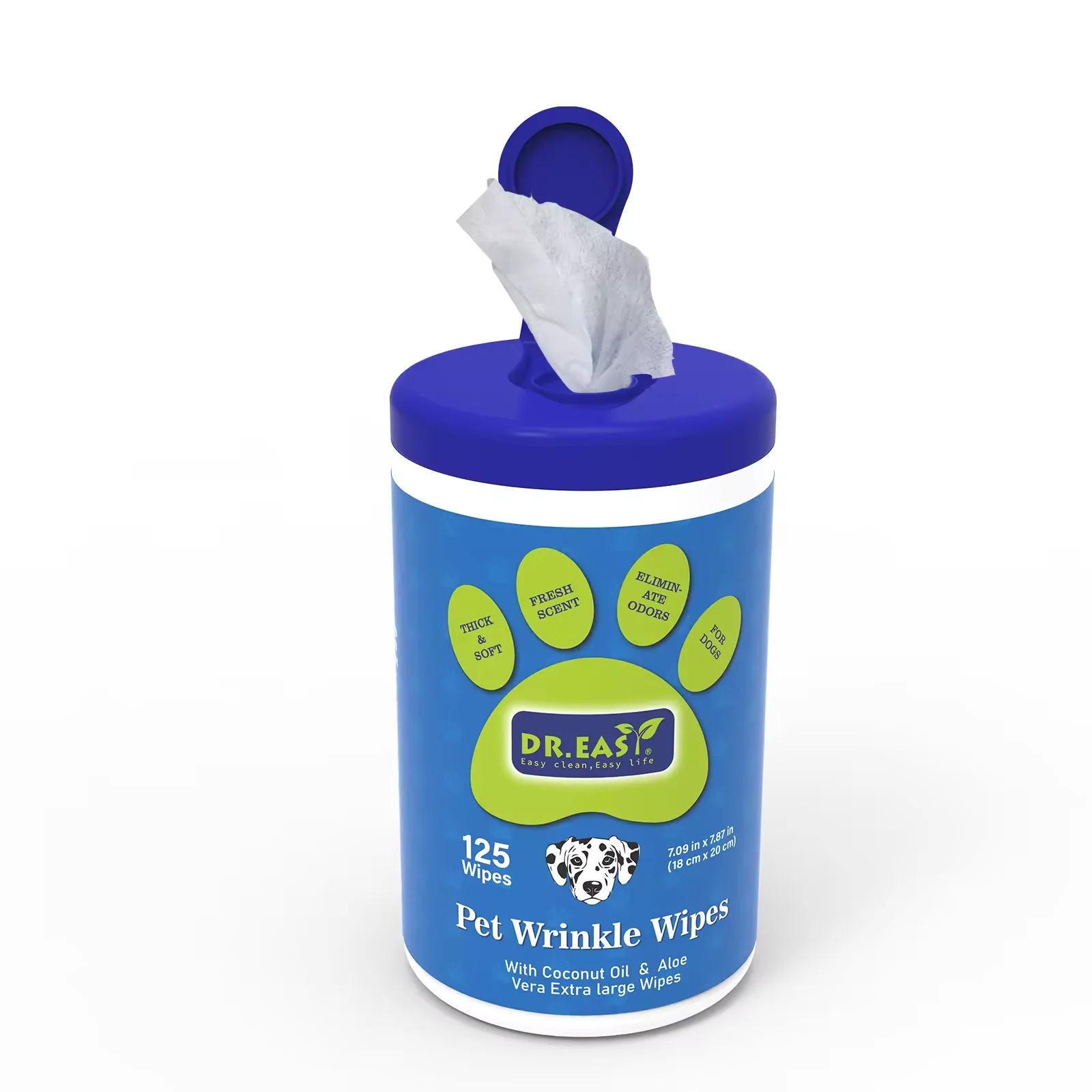 Cat Dog Wipes Biodegradable Compostbale Pet Wipes Mild Safe Ingredient Non Woven Ears Eyes Body Cleaning Pet litter Box Wipes