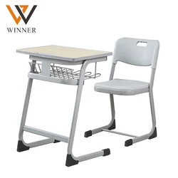 open top iron frame student desk and chair school furniture desks table set for sale
