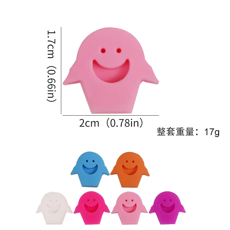 OKSILICONE Hot Sale Colorful Silicone Wine Glass Charms Wine Glass Mark Cup Labels Tag For Champagne Flutes Cocktails Marker