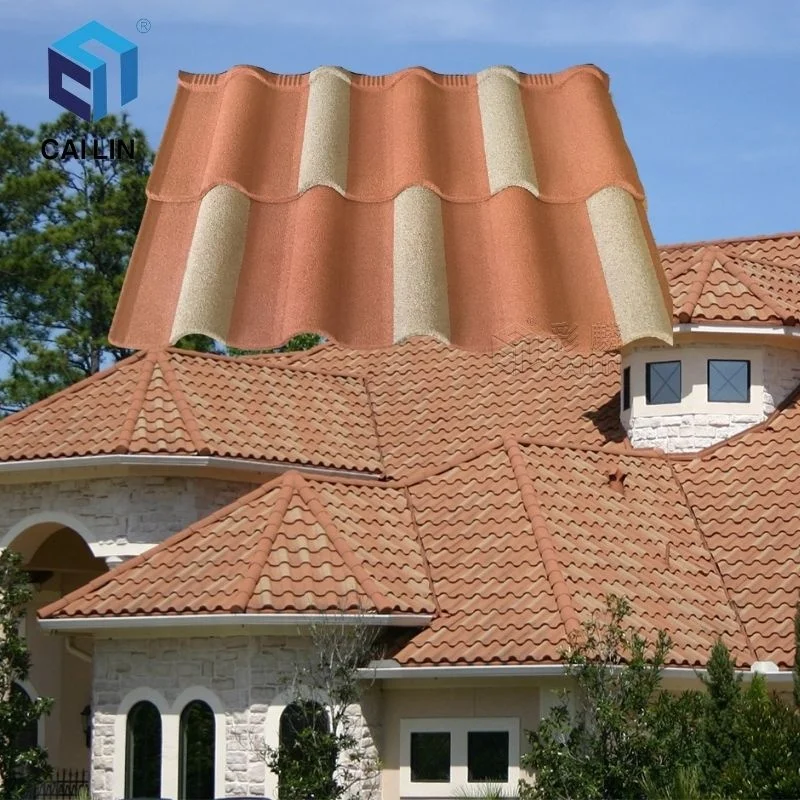 50 Years Warranty Construction Materials Golan Type Color Coating Aluminum Roof Tile Stone Coated Shingle