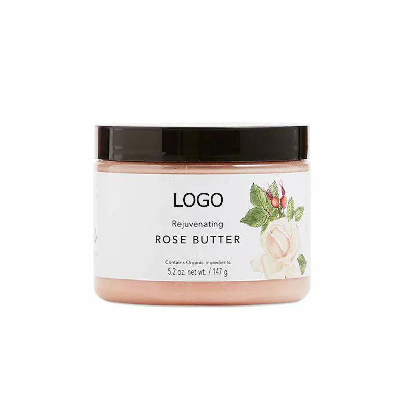 skincare private label vegan melanin whitening moisturizing anti wrinkles rose shea cocoa body butter for dry dull skin