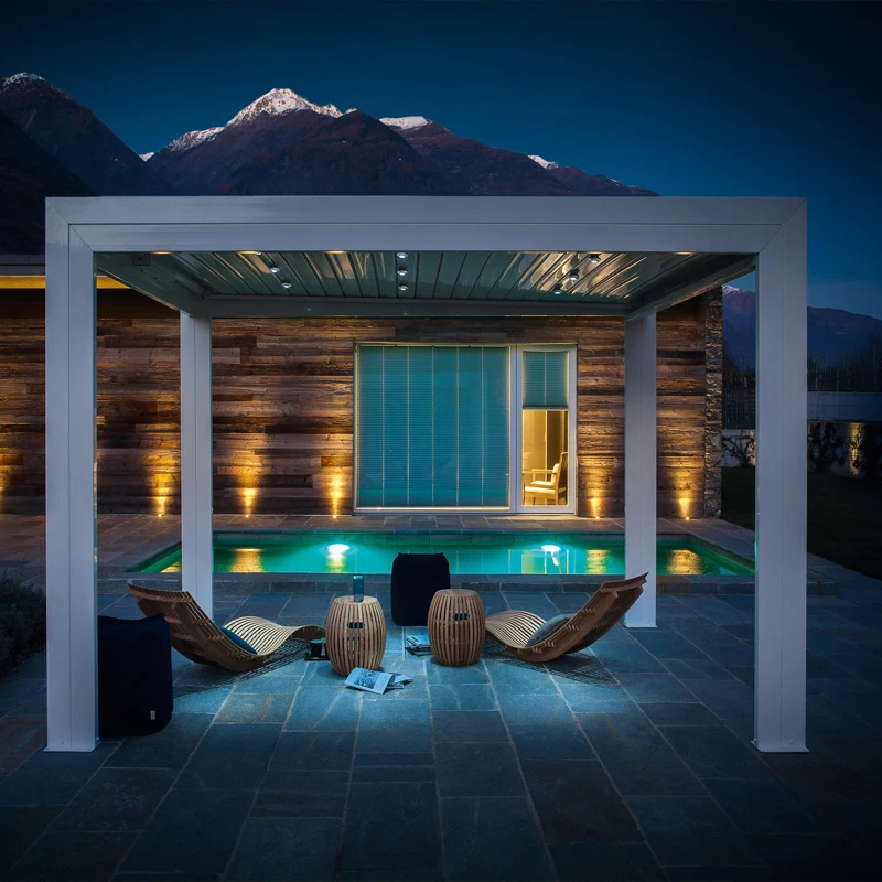 garden sets heavy duty metal motorised pergola pavilion gazebo awnings 110v