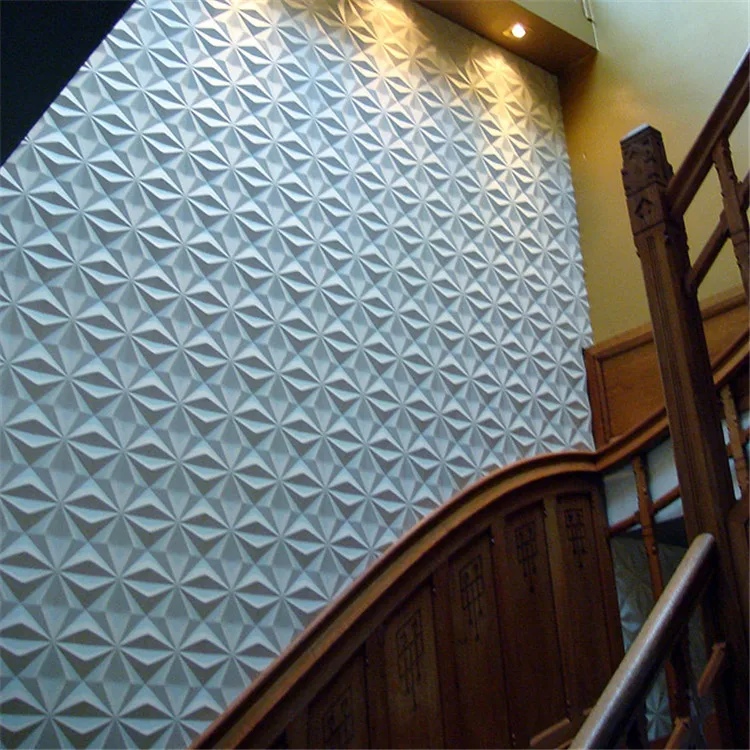 3D Embossing vinyl wall decoration PVC 3d board texture decorative 3d wall panels interior 3d decorative wall panel