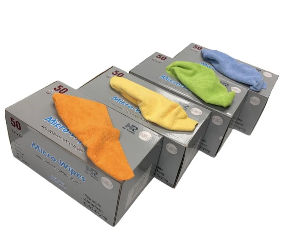 Автодетали автомобиля ткань 50 шт. в упаковке Подгонянная коробка полотенце из микрофибры моющая Чистящая инструменты автомойки Авто полотенце из микрофибры