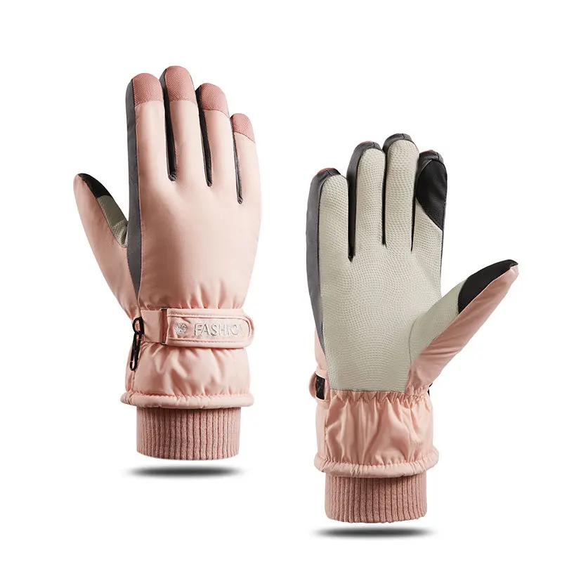 Professional Ski Gloves Touch Screen Fleece Women Ultralight Waterproof Winter Warm Gloves For Bike Ski