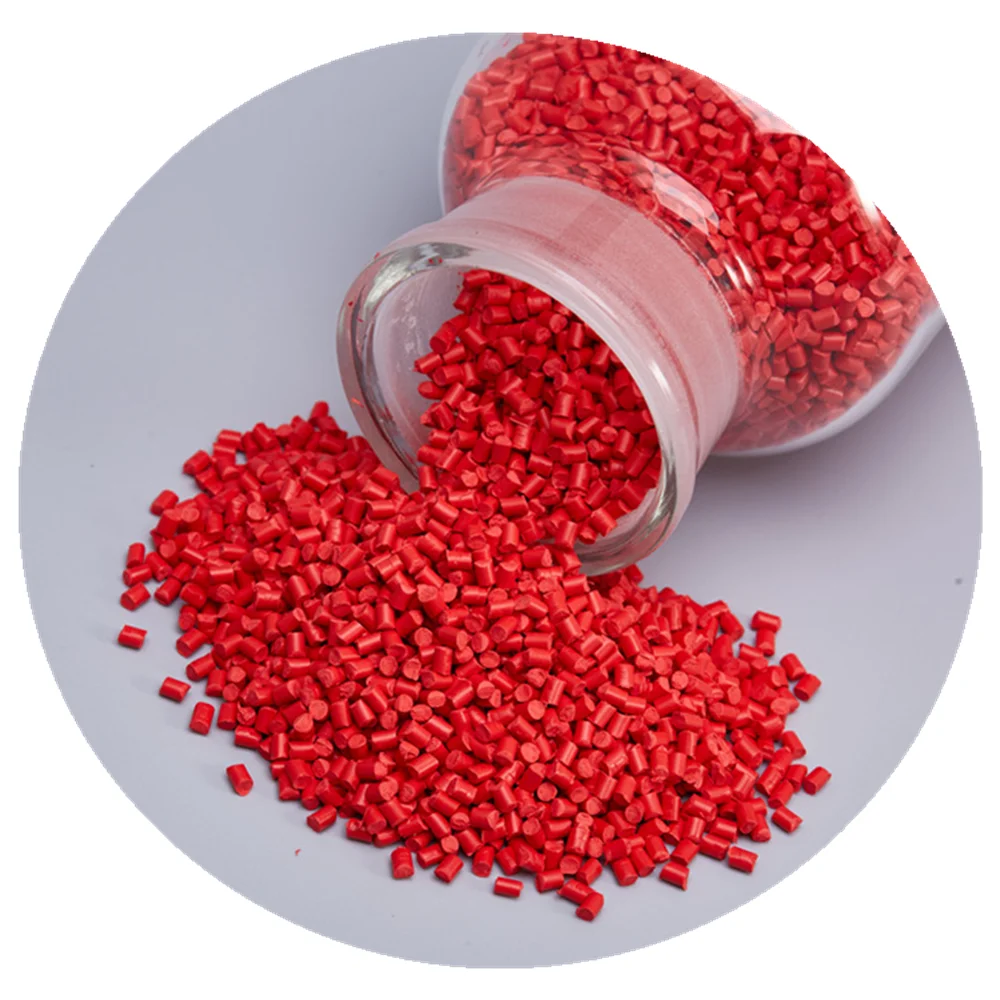 Оптовая продажа, 50% пигментный пластик, полипропилен, АБС, пла, красный цвет, маточная смесь