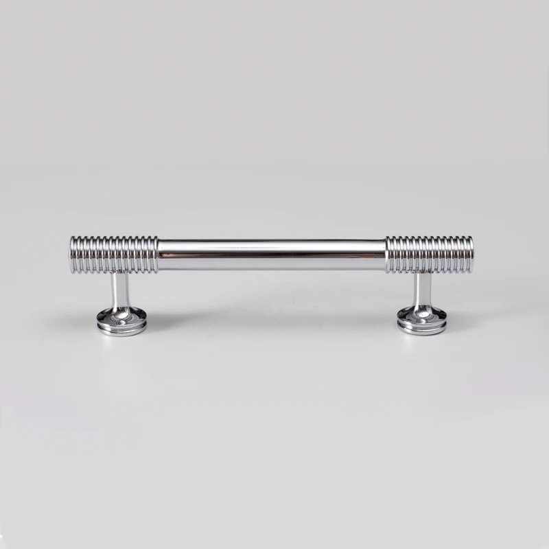 Solid Brass New Style Furniture Cabinet Drawer Kitchen Door Wardrobe Handle High End Thread Design Handle T-Bar Custom Handle