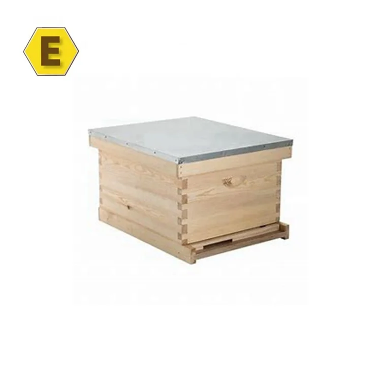 Langstroth 10 frame assembly bee hive kit one brood chamber with entrance reducer starter beekeeping kit