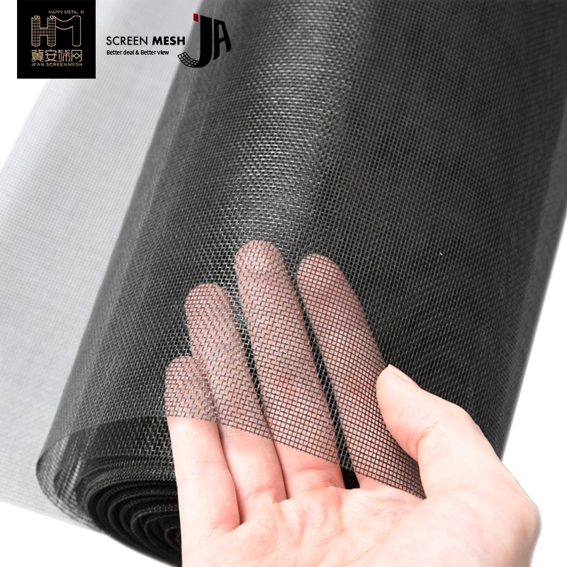 PVC Coated Fiberglass Insect net Mosquito Invisible Window Screen Mesh Wire Mesh Netting