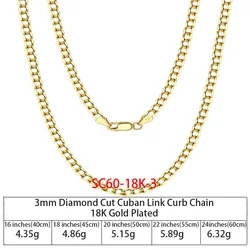GC Custom cadena de oro 14k joyas кабель Фигаро веревка скрепки КУБИНСКИЙ звено цепи 925 стерлингового серебра цепочке золотого/серебряного цвета для мужчин и женщин