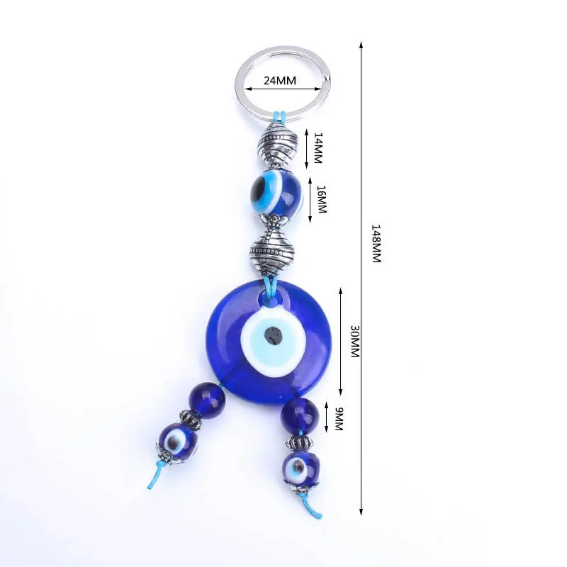 Новинка, Модный стильный брелок для ключей со стразами, брелок для ключей от сглаза