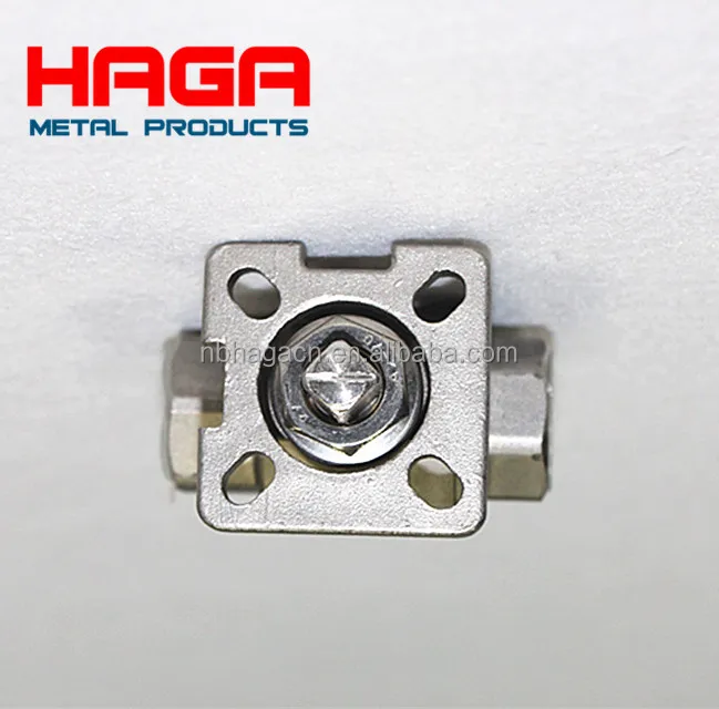 Из нержавеющей стали dn10 15 20 25 Каскадный Прямого Монтажа Pad 2 шт. шаровой клапан Ручка