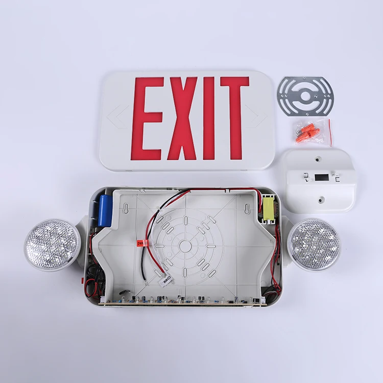 BEST sell model Economical Twin Spot LED Rechargeable Combo Led Emergency Exit Sign Light