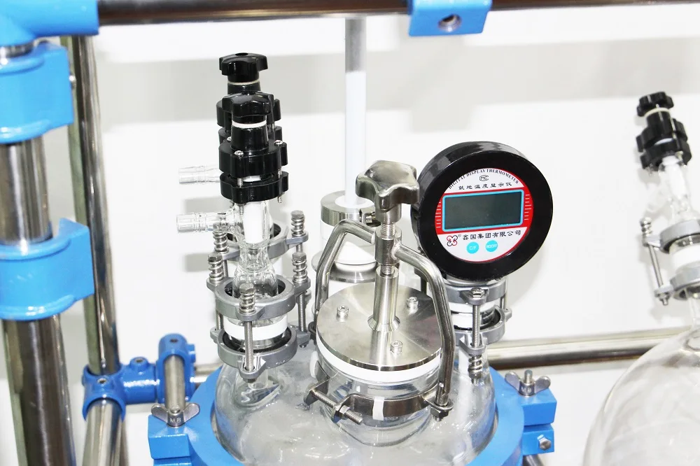 hot sale 100L nutsch filter / Jacketed glass crystallization reactor/ jacketed glass reactor customizable from 1