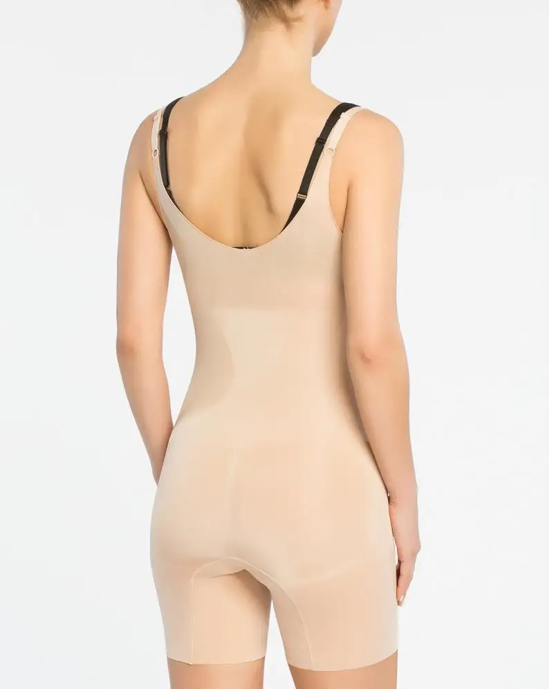 OEM ODM 2021 New Arrival Open-Bust  Mid-Thigh Bodysuit Control Seamless Smooth Shapewear Body Shaper Bodysuit Supplier