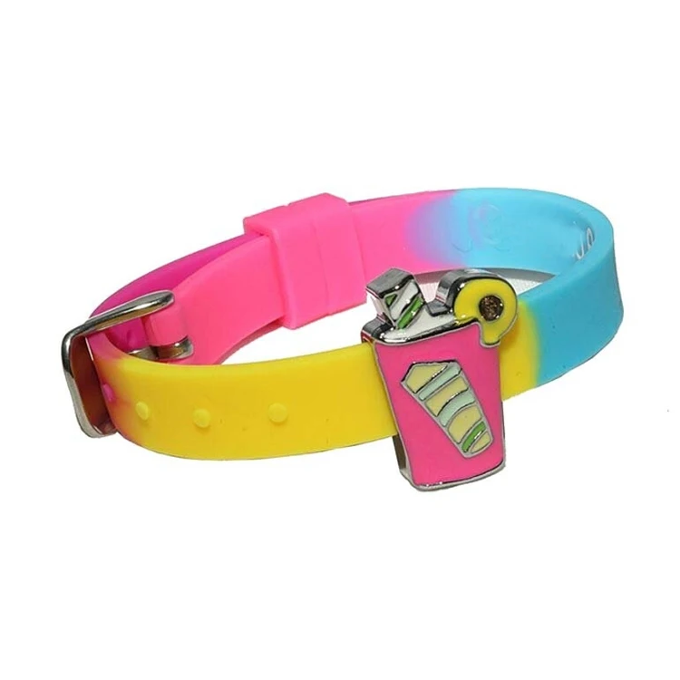 New Custom Design Fancy Party Wristbands For Children Creative Silicone Sport Colored Kids Bracelet