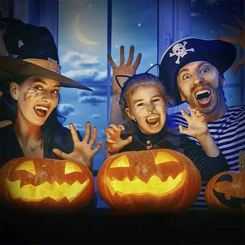 Halloween make up braces retractable vampire false teeth party Zombie teeth little tiger teeth Vampire fangs