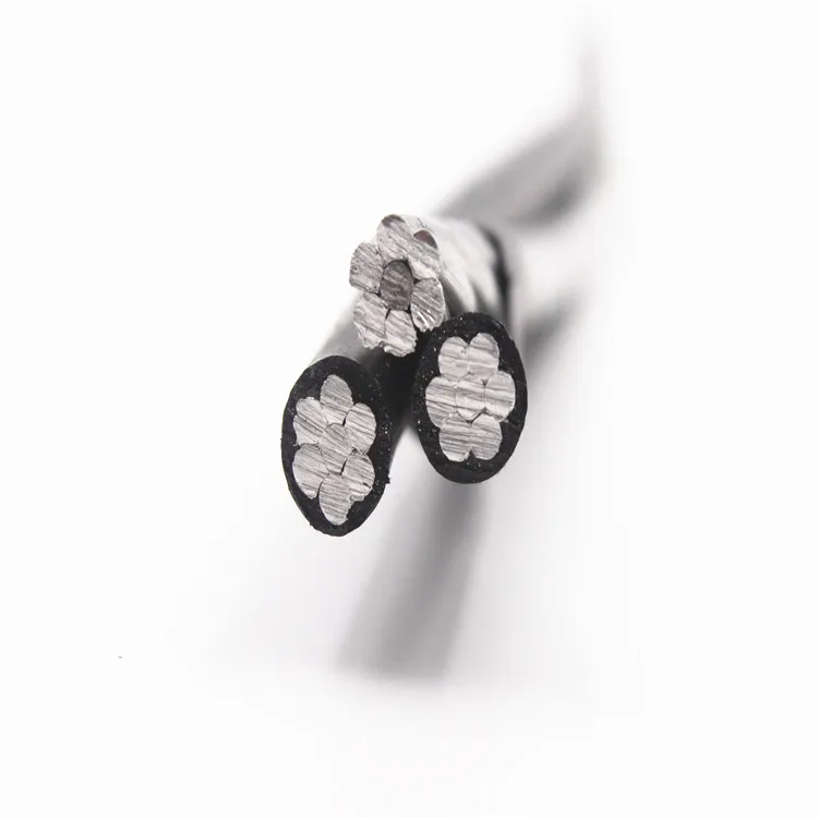 Low voltage Aluminum AWG  triplex service drop abc cable Overhead Aerial Bundled Cable