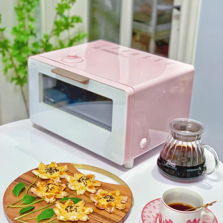 Elegant Universal Steam Oven Toaster Oven Mini 10L Kitchen Bread Baking Oven  with Steam for Single Person