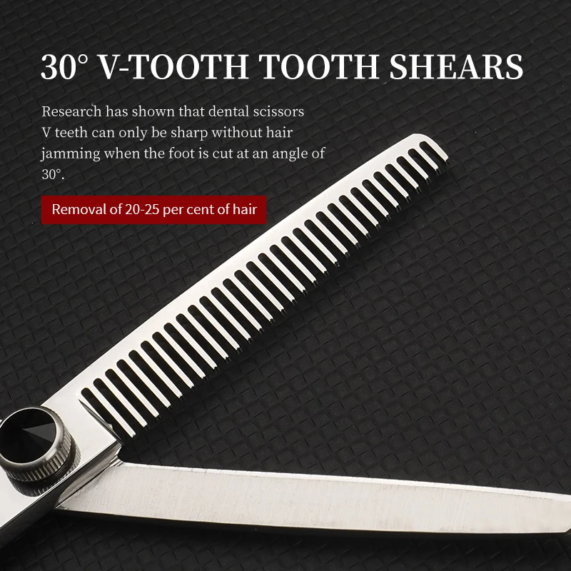 6.0 Salon professional stainless steel hairdressing scissors Single tail hair cutting scissors Barber hair thinning scissors