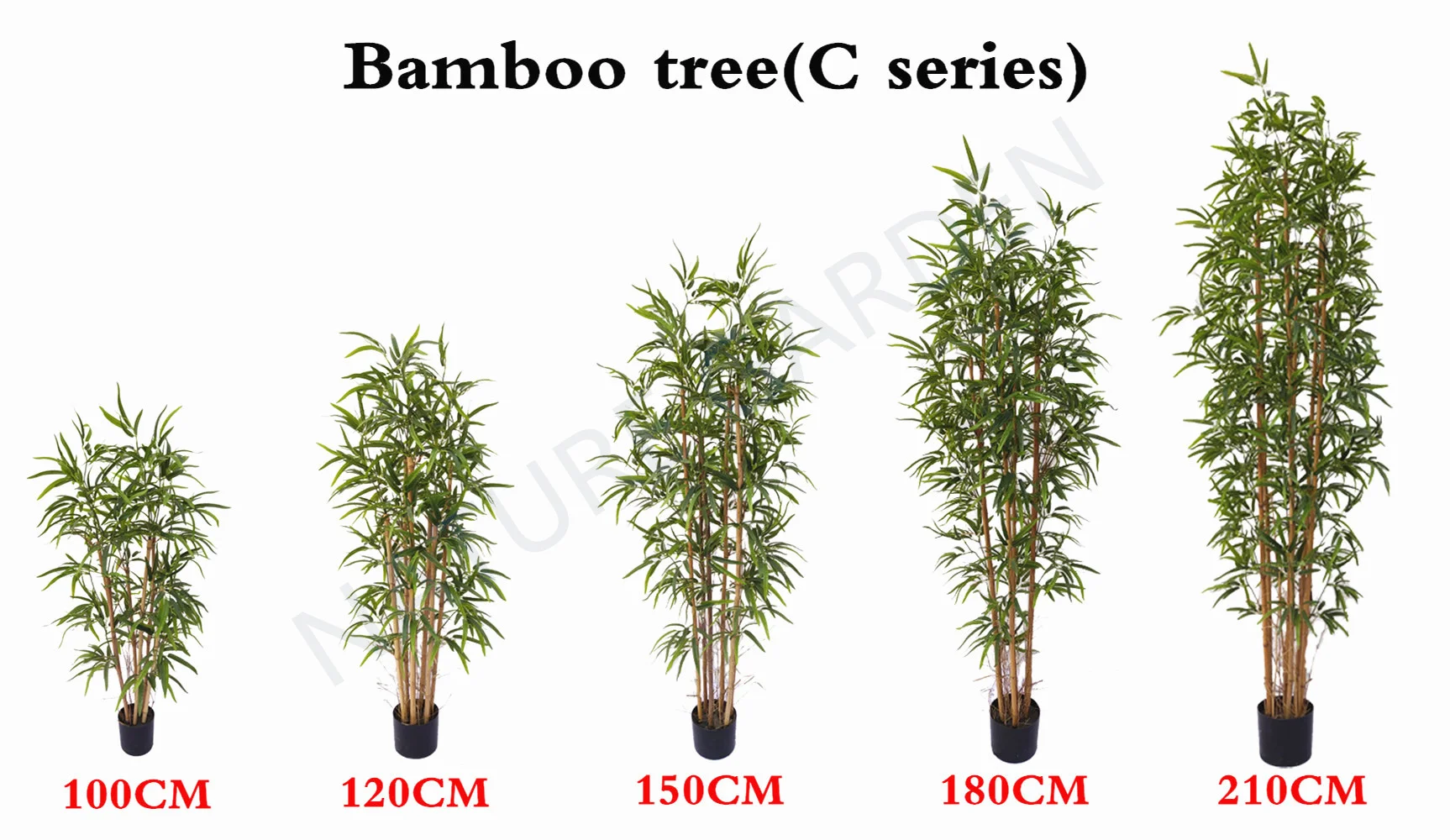 High Quality Indoor Balcony Garden Fake Bamboo Tree Landscaping Large Artificial Plants