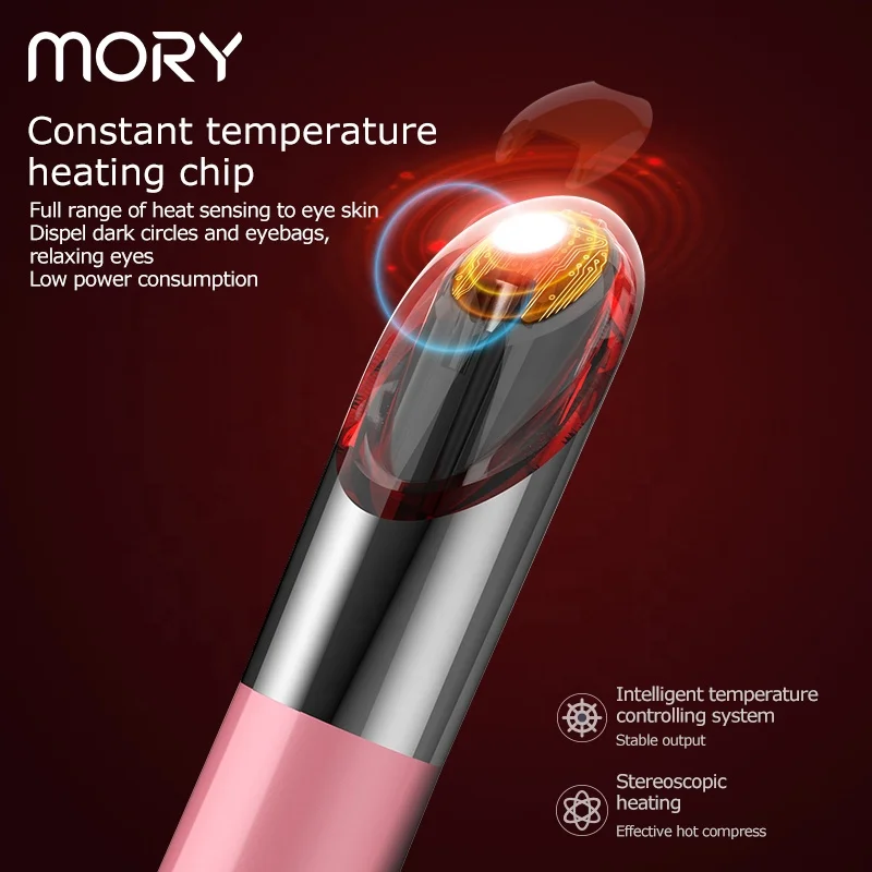 Mory beauty machine eye massager electrical hot and cold rechargeable multifunction eye massager electric wireless with led