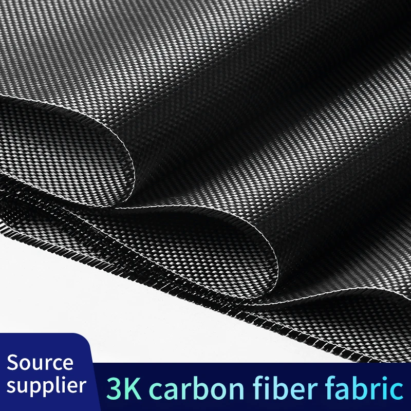 Source Manufacturer Carbon Fiber Fabric 3k Plain Twill Carbon Fibre Weave Cloth