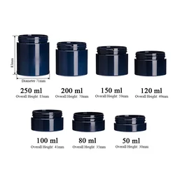 30gml-250ml pink black blue frost matte  PET jar cosmetics and skin care products packaging plastic jars