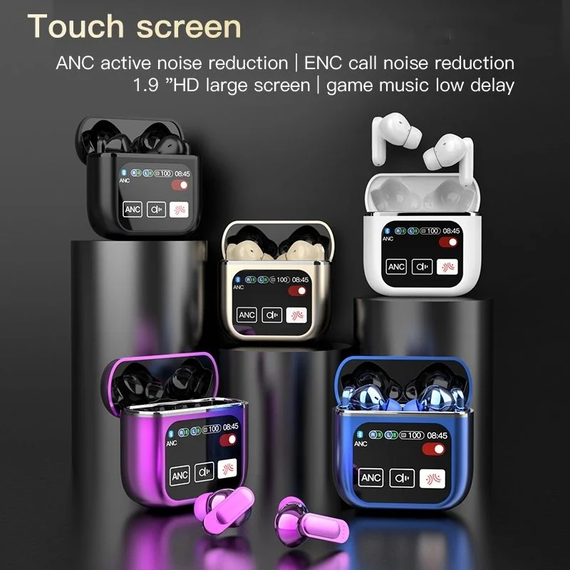ANC ENC LED Touch Screen SE60 Wireless Headphone TWS Wireless Earphones Active Noise Cancellation Sport Earphone