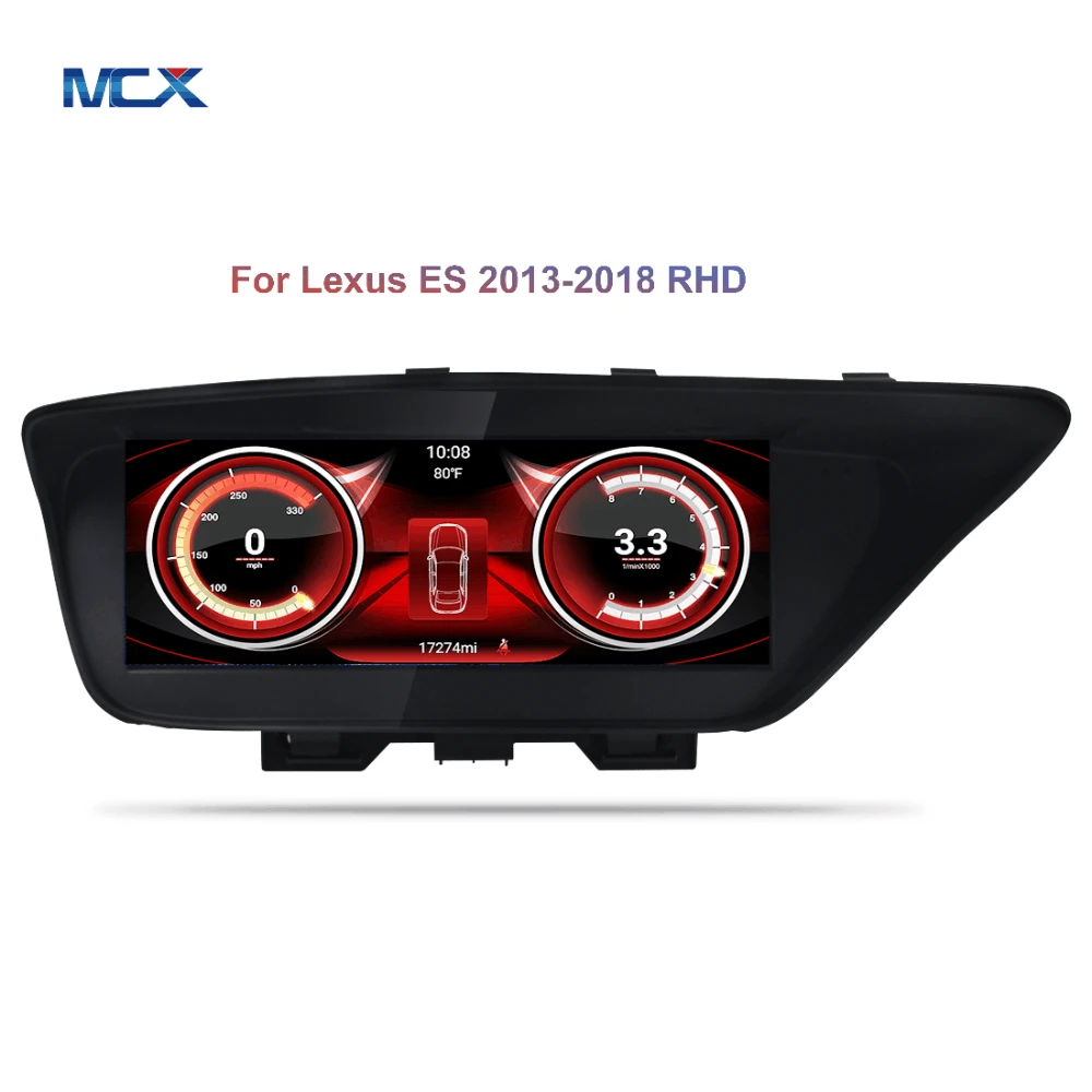 MCX Octa Core WIFI Android Carplay 10.25 Inch Car radio Navigation GPS 4+32GB DVD Player For Lexus ES 350 2015 2016 2017 2018