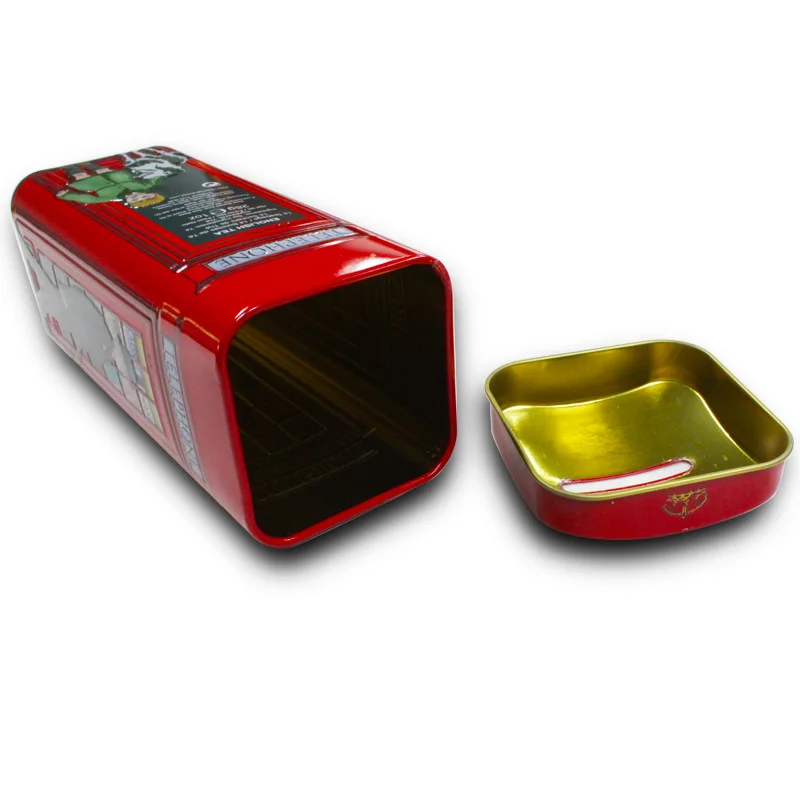 Rectangle Custom Tin Box Manufacturers Wholesale Tea Tin Cans Metal Packaging