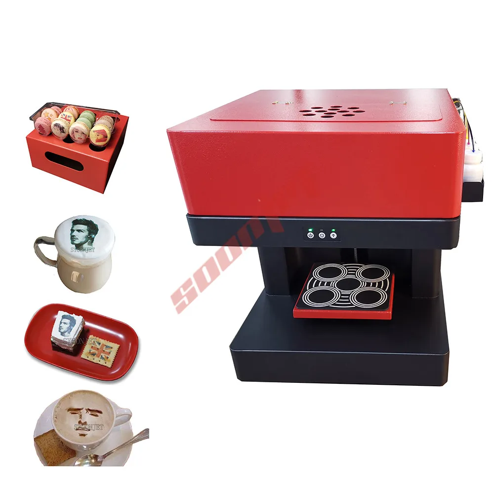 2021 Automatic Colorful Inkjet Printers 3D Food Cake Coffee Printer Machine with CE Certificate digital printing shop machines