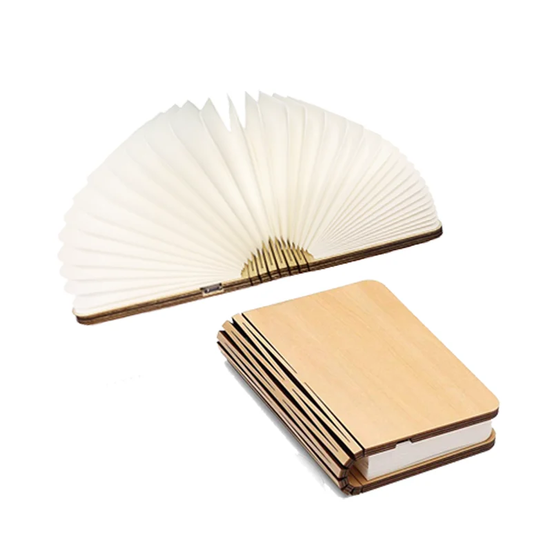 Online Selling Wooden Cover Rechargeable Flexible Book Reading Lights Book Lamp