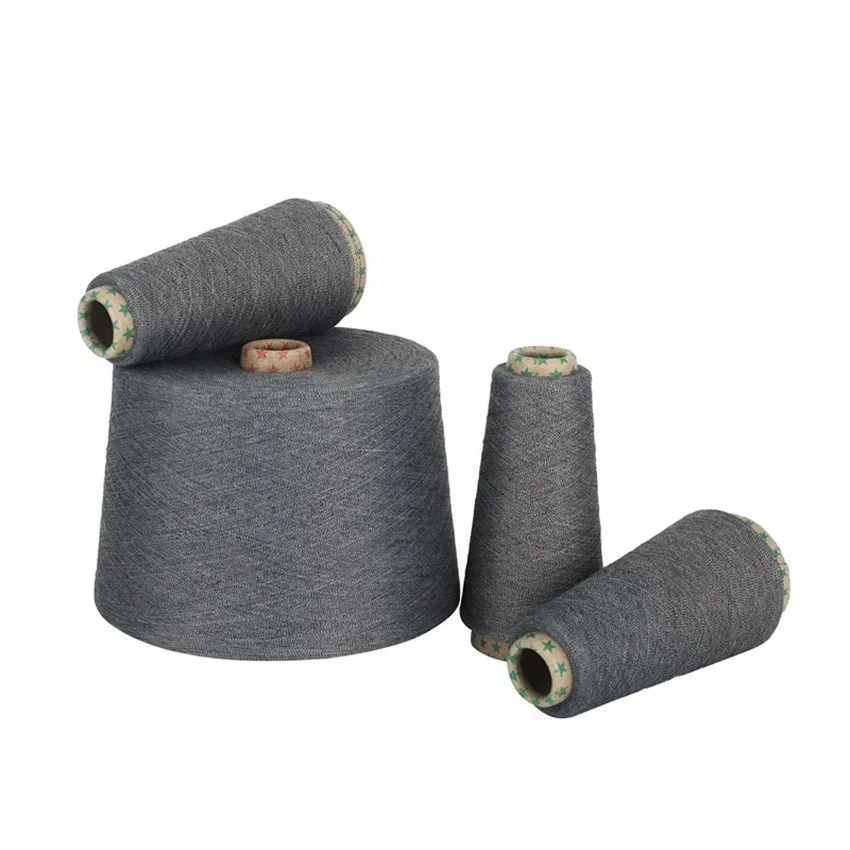 Hot Selling 21s/140s/1  Black Textile Yarn Ring Spun Polyester viscose Yarn For Weaving And Knitting High Tenacity Socks yarn