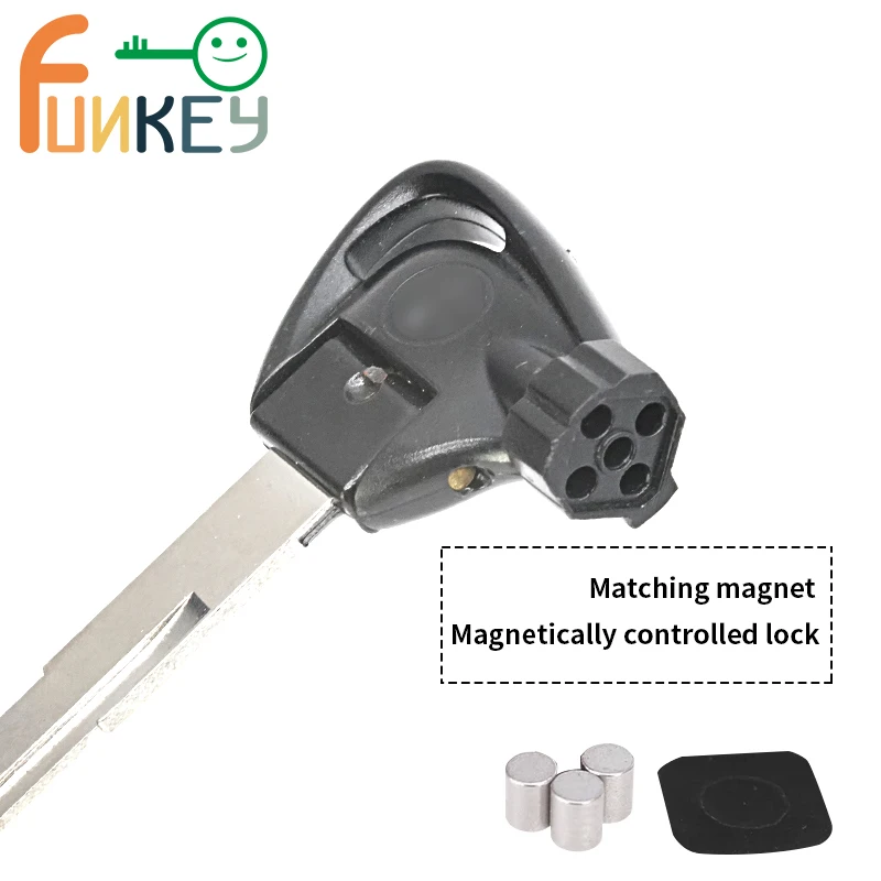 
Motorcycle accessories Left Slot Short Side Uncut Blade Blank Magnetic Key for YAMAHA VOX BWS 4V BWS125 VOX50 GTR125 JOG EVO SMA 