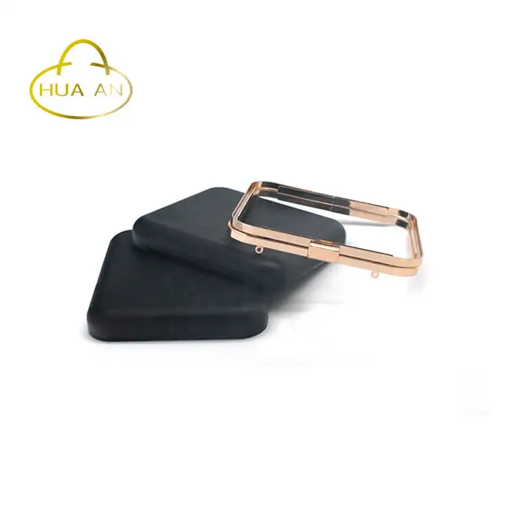 
Popular square purse frame with plastic boxes 