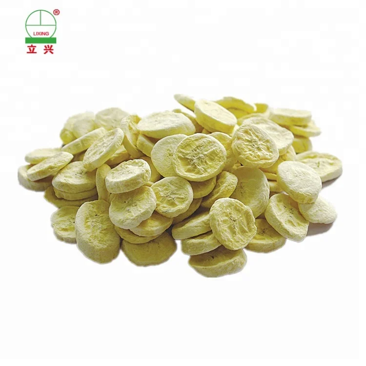 High Quality Cheap Wholesale Freeze Dried Banana Slice Healthy Fruit Snack Freeze-Dried Fruits Fd Banana Dice for Yogurt/Cake