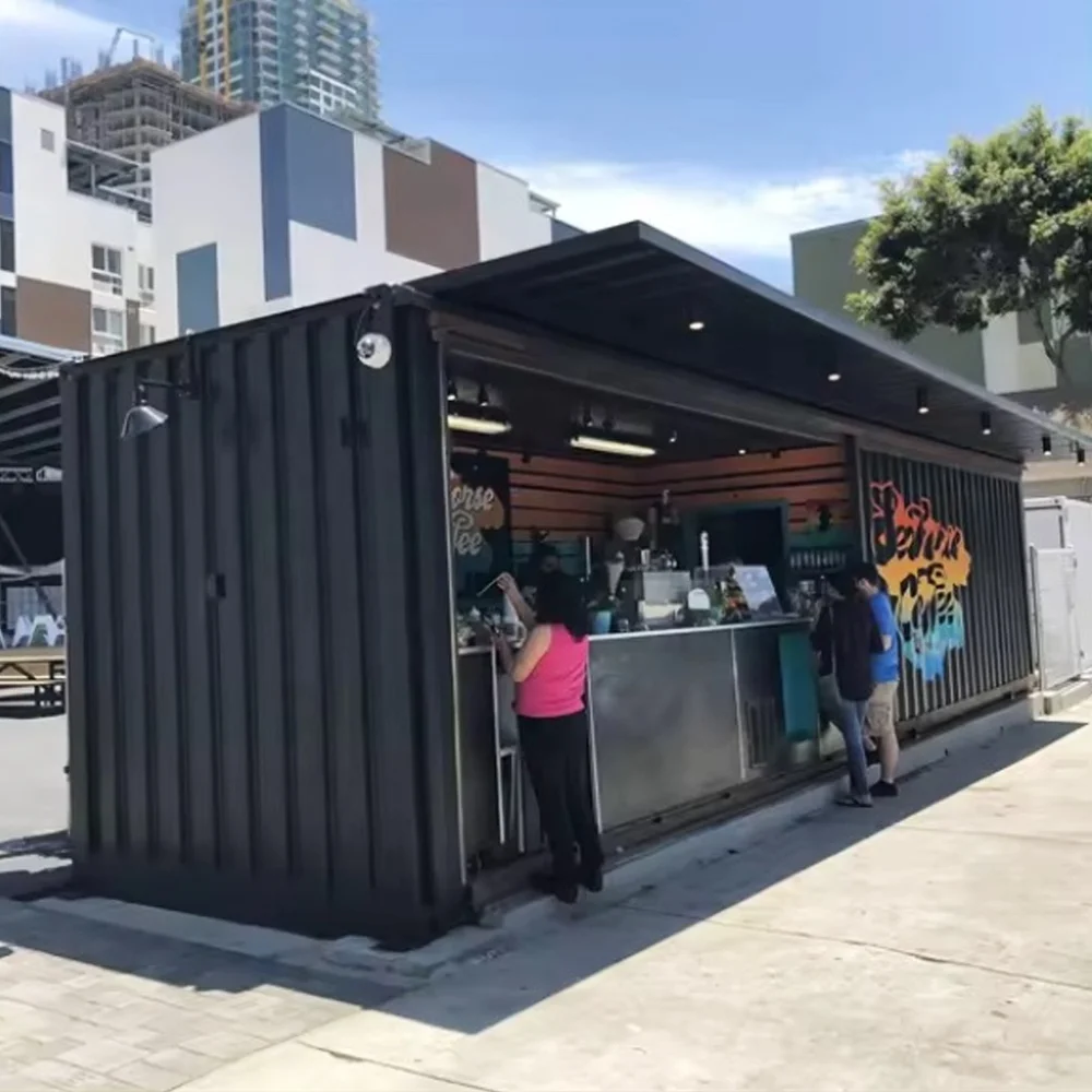 Modern Chinese modular shipping container cafe containers restaurant for sale in Apartment Application