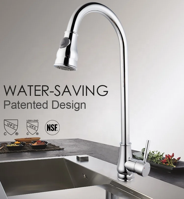 Hot Sale Kitchen Sink Extensible Pull Out Down Spray Faucet Made in China