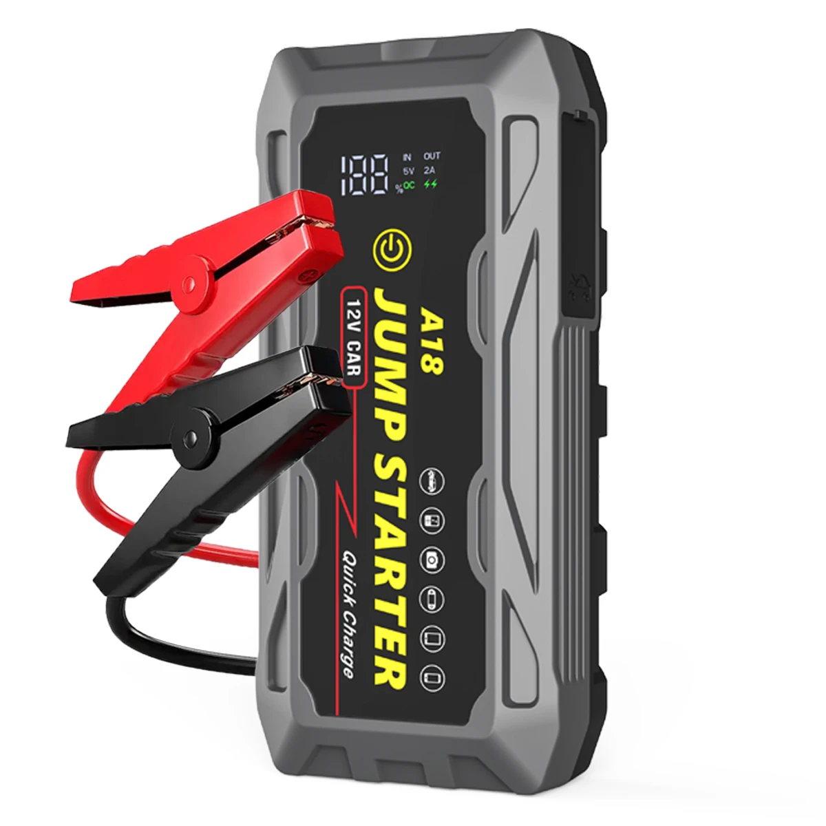 Popular 12V 20000 Mah Big Capacity Diesel Auto Jump Starter For Lorry Emergency Rescue Waterproof Jump Stater