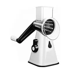 Household Multifunction Tabletop Drum Grater Cheese Grater Rotary Slicer With 3 Drum