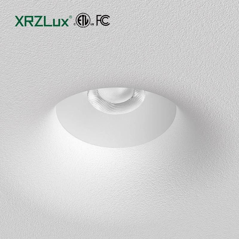 XRZLux 15W Borderless Gypsum Downlight Square LED Ceiling Lamp Recessed LED COB Spotlight Indoor Lighting AC220V-240V Hot Sale