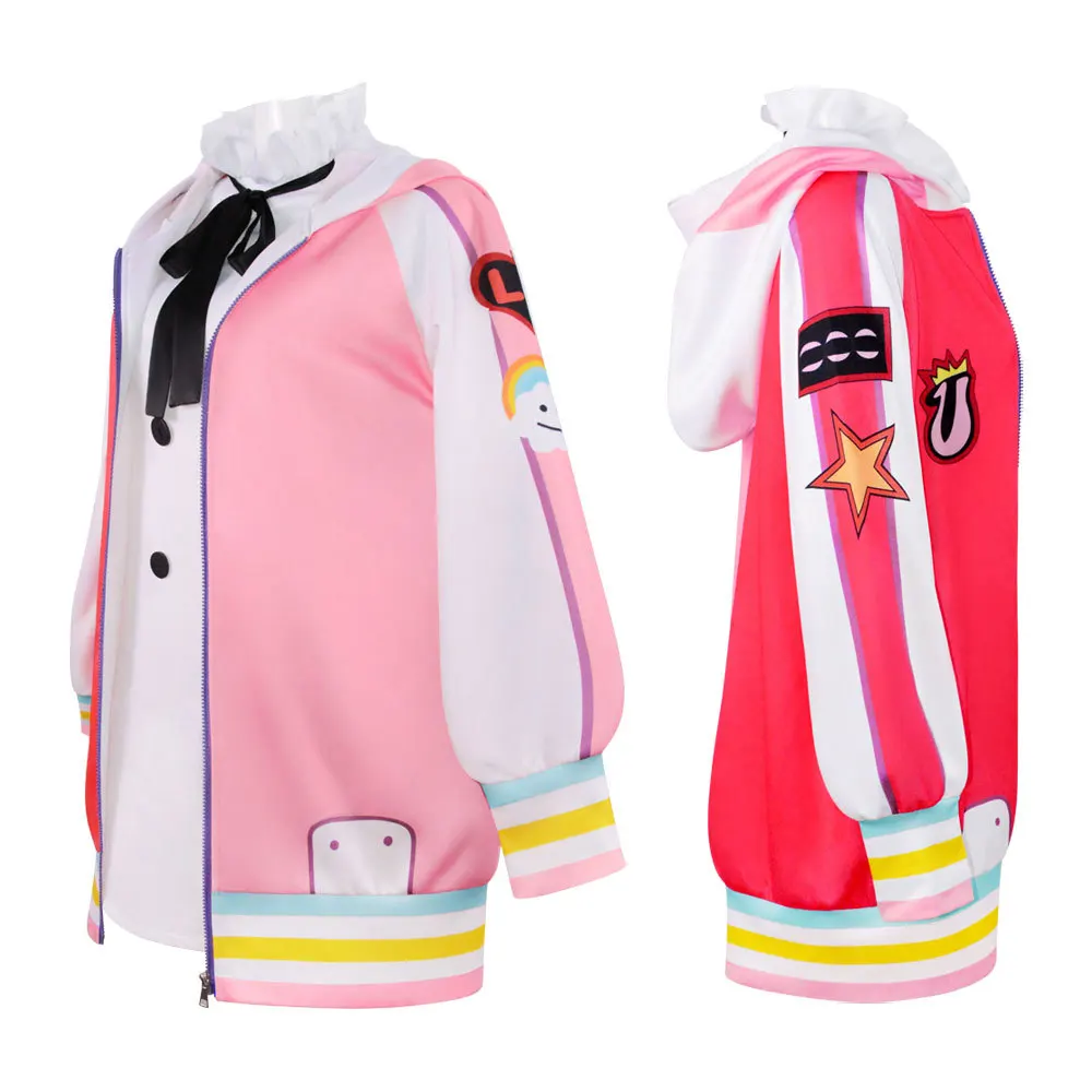 Anime Cosplay Costume Film Red Uta Women Cute Dress Uniform Halloween Party Jackets Coat Dresses Suit