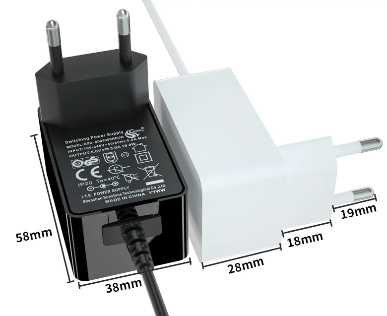 CE GS UL PSE KC SAA CB certification EU US UK Japan 3v 5v 6v 9v 10v 12v 24v 1a 2a 3a 4a 1.5a 2.5a AC DC power adapter for TV Box